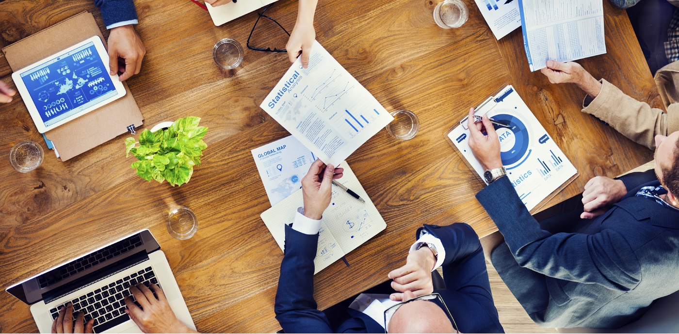 Group of Multiethnic Busy People Working in an Office