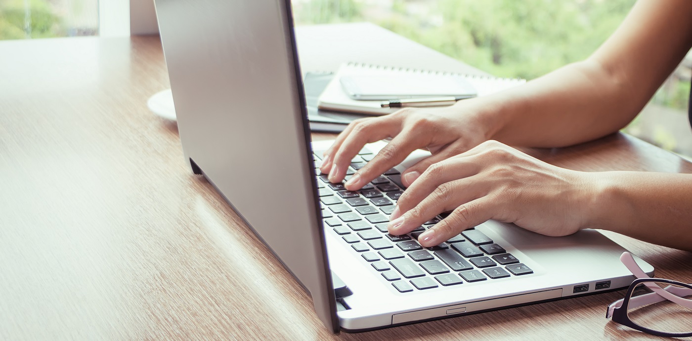 Close Up of woman hands using mobile phone