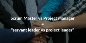Scrum master vs project manager