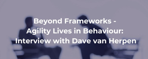 Beyond Frameworks – Agility Lives in Behaviour: Interview with Dave van Herpen
